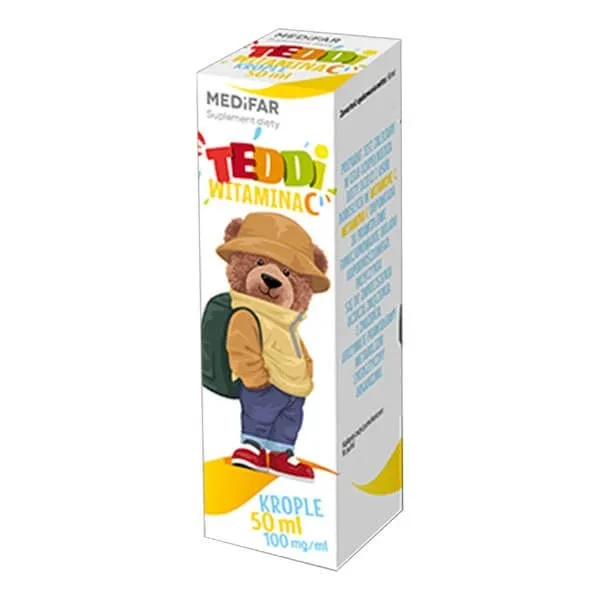 MEDiFAR Teddi Picături de vitamina C, 50 ml — preț și oferte