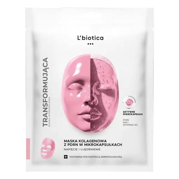 L'biotica, mască de colagen cu PDRN în microcapsule, tensiune și fermitate, 1 buc. LBiotica — preț și oferte