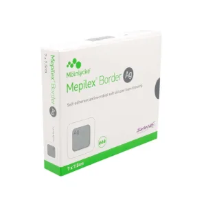 Pansament din spumă Mepilex Border Ag 7x7,5 cm steril 5 buc.