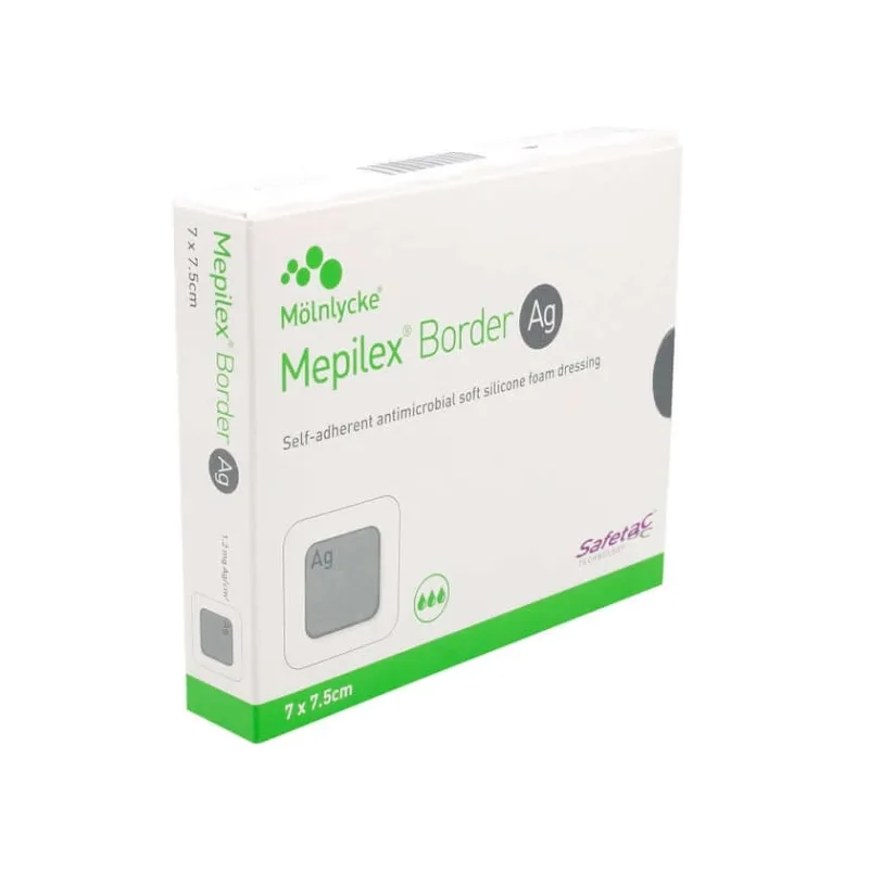 Pansament din spumă Mepilex Border Ag 7x7,5 cm steril 5 buc. — preț și oferte
