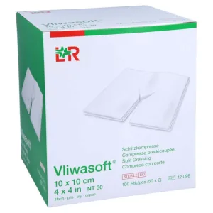 Comprese Vliwasoft 10x10 cm ste 50X2 buc