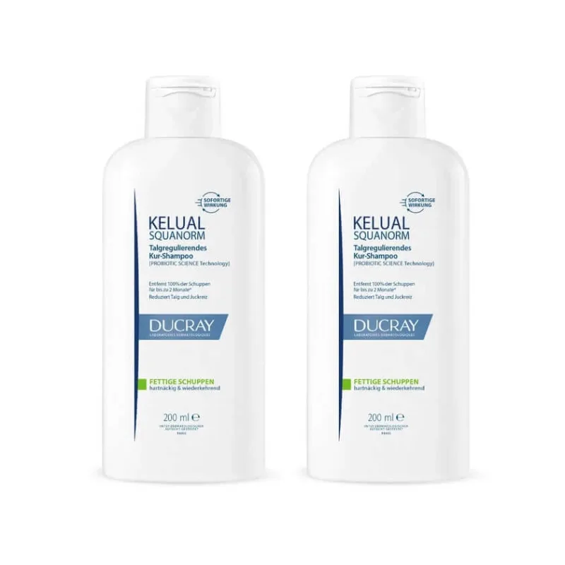 Ducray Kelual Mătreață grasă, pachet dublu 2 x 400 ml — preț și oferte