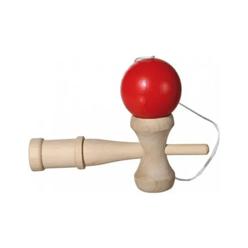 Out of the blue Kendama – joc de îndemânare din lemn, 18 cm x 7 cm, în culori asortate — preț și oferte