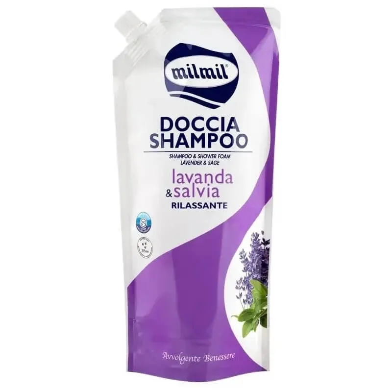 Mil mil Lavandă &amp; salvie - șampon de duș relaxant - rezerve de 750 ml — preț și oferte