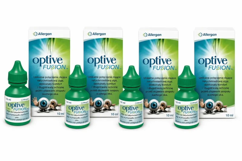 Picături oftalmice OPTIVE Fusion - 4x10 ml Allergan — preț și oferte