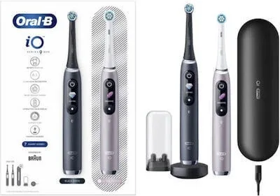 Periuțe de dinți electrice ORAL B iO Series 9 Duo Black & Rose Quartz Black & Pink 2 bucăți — preț și oferte