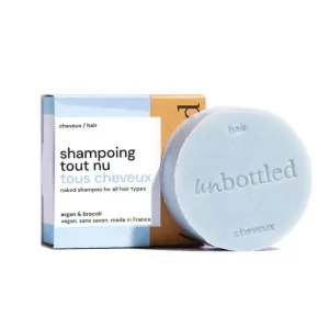 ȘAMPON FĂRĂ AMBALAJ, PENTRU TOATE TIPURILE DE PĂR, VEGAN, FĂRĂ SĂPUN, 75 G