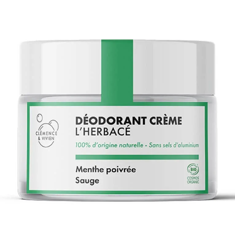 CLEMENCE & VIVIEN DEZODORANT CU AROMĂ DE IERBURI, MENTĂ PIPERATĂ ȘI SALVIE 50 G — preț și oferte