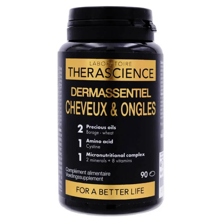 THERASCIENCE DERMASSENTIEL PĂR ȘI UNGHII 90 DE CAPSULE — preț și oferte