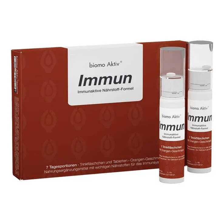 Sticlă de apă Biomo Aktiv Immun + comprimate – pachet combinat pentru 7 zile, 1 pachet combinat — preț și oferte