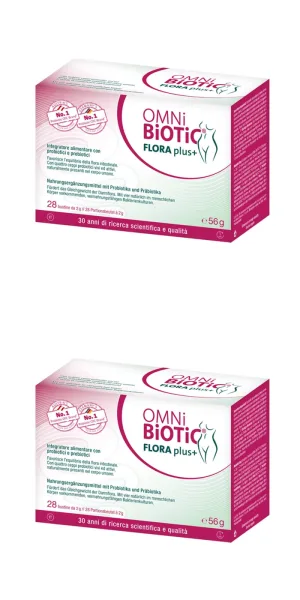 Omni Biotic Flora Plus+ 2x28 plicuri