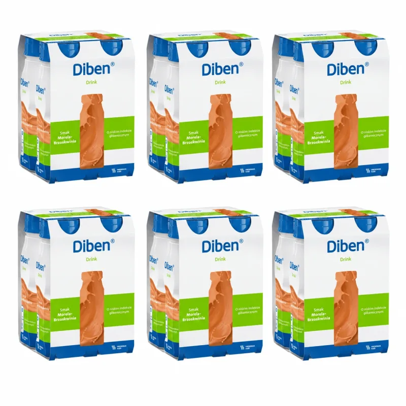 Diben Drink, 24 x 200 ml - cu aromă de caise și piersici, Fresenius Kabi Fresenius Kabi Germania — preț și oferte