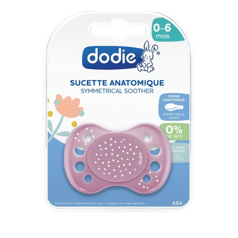 Suzeta anatomica din silicon 0-6 luni Viata Fericita Fetite A94, 1 bucata, Dodie — preț și oferte