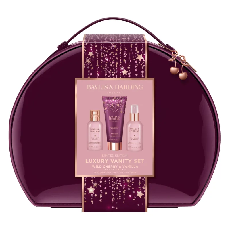 Set cadou în portfard Wild Cherry & Vanilla, 3 piese, Baylis & Harding — preț și oferte