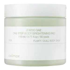 Dischete exfoliante pentru corp cu PHA, Ji Woo Gae One Step Body Brightening, 60 bucati, Celimax