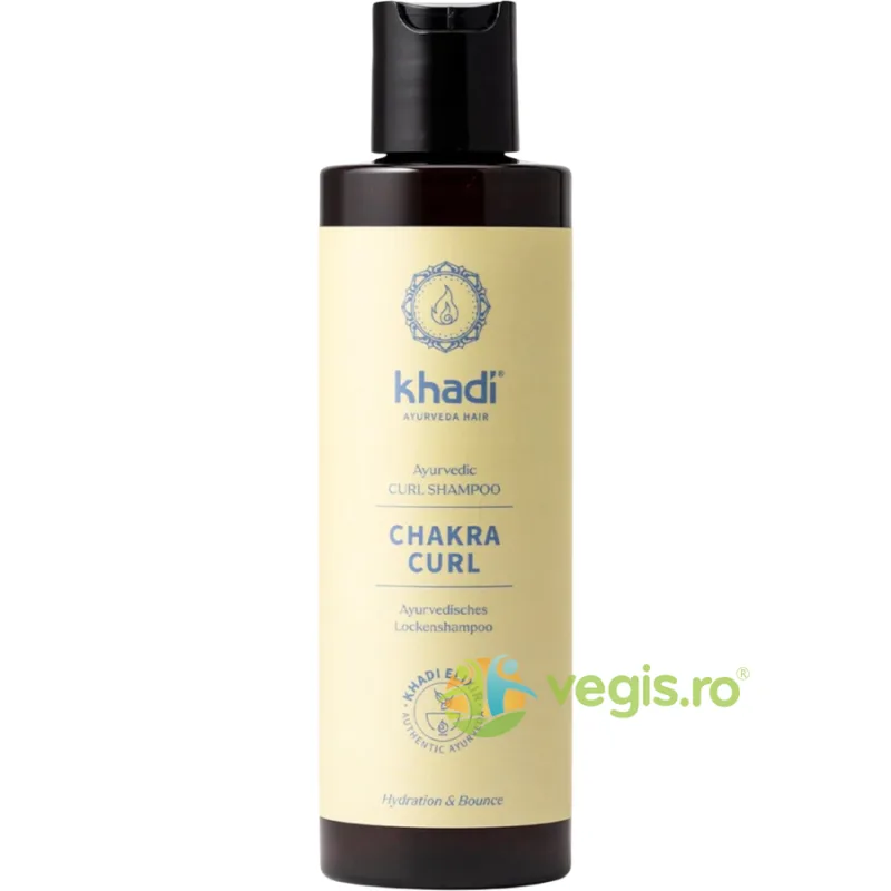Sampon fara Sulfati pentru Par Cret Chakra Curl 200ml Khadi — preț și oferte
