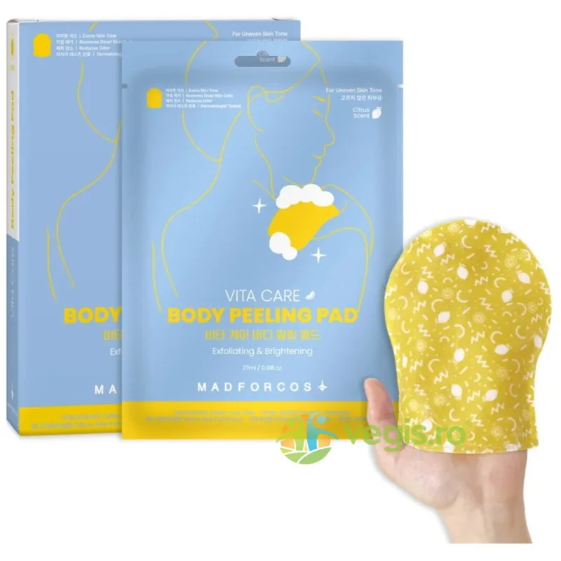 Pad Coreean Exfoliant pentru Corp cu Efect de Luminozitate 27ml MADFORCOS — preț și oferte