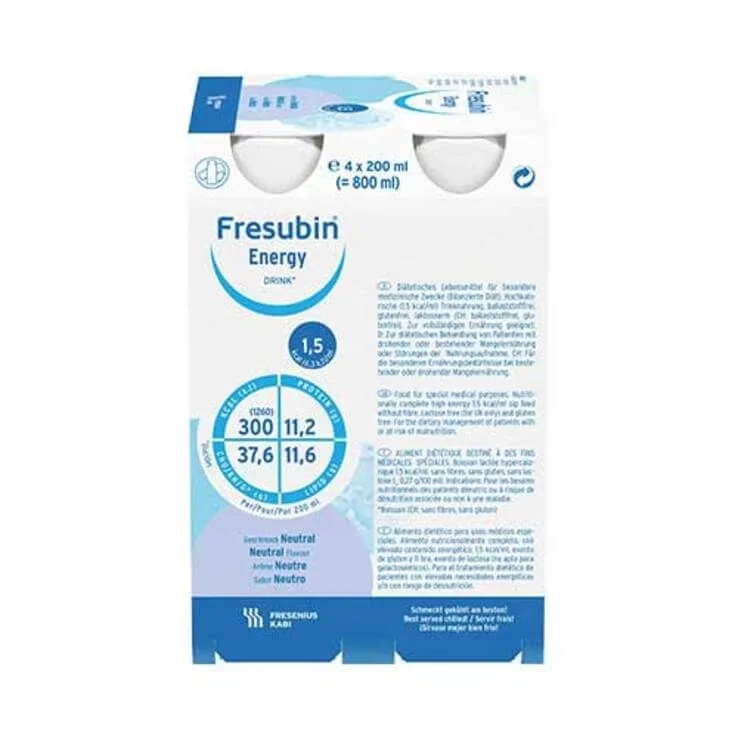 Frasubin Energy Drink Neutral – sticlă de băut, 4 x 200 ml lichid — preț și oferte