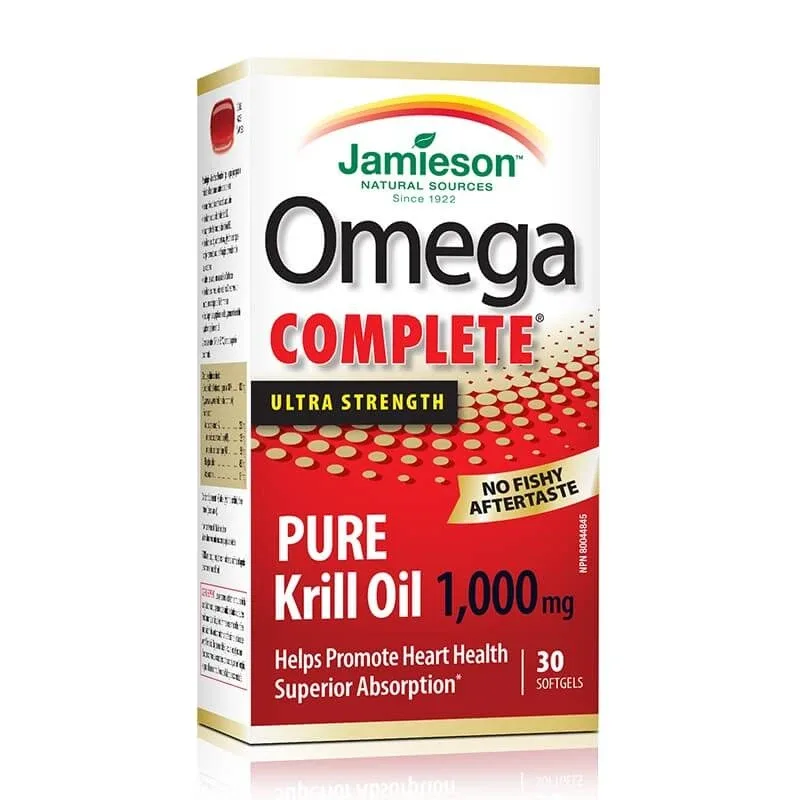 Omega Complet Super Krill 1000mg, 30 capsule, Jamieson JAMIESON LABORATOIRES — preț și oferte