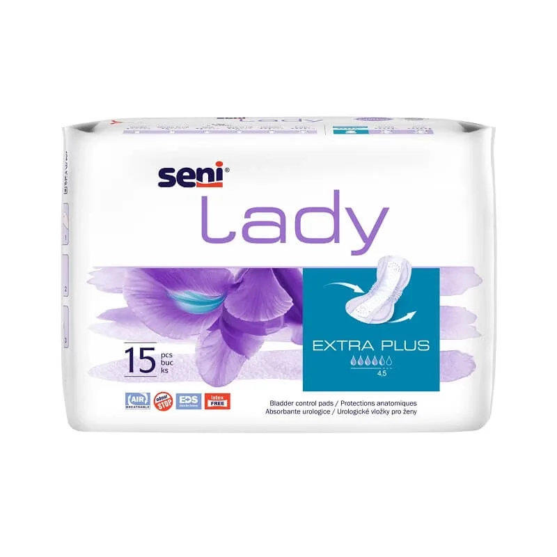 Absorbante zilnice  Extra Plus, 15 bucati, Seni Lady — preț și oferte