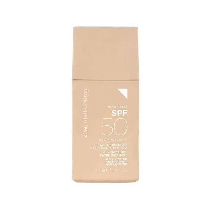 Diego dalla Palma Cremă-gel de față cu protecție solară SPF 50, pentru uz zilnic, colorată, protecție ridicată, 50 ml — preț și oferte