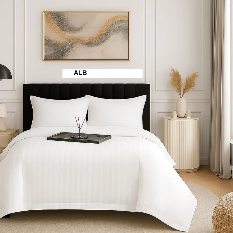 Lenjerie de pat DAMASC alb 230x260 cm, Ralex | 1 buc RALEX INFINITY — preț și oferte