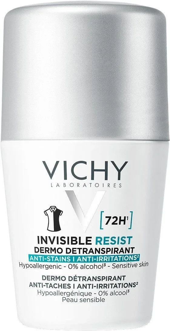 Vichy Invisible Resist 72H antiperspirant împotriva petelor și iritațiilor 50 ml — preț și oferte