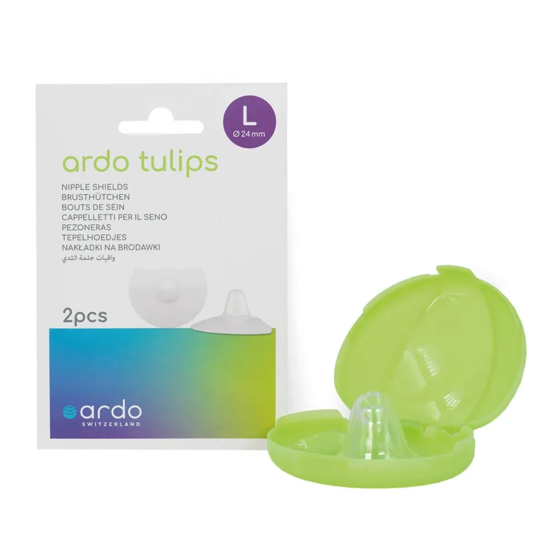 Ardo Tulips, tampoane mamare din silicon, mărimea L, 2 bucăți — preț și oferte