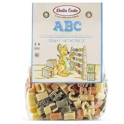 Paste din grau dur tricolore ABC, 250 g, Dalla Costa — preț și oferte