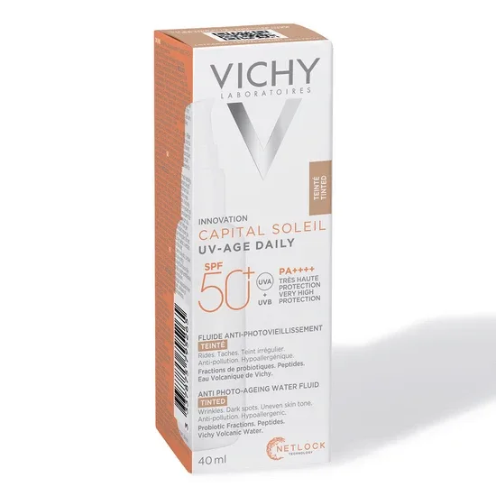 Vichy Capital Soleil Fluid colorat pentru protectie solara SPF 50+, 40 ml — preț și oferte