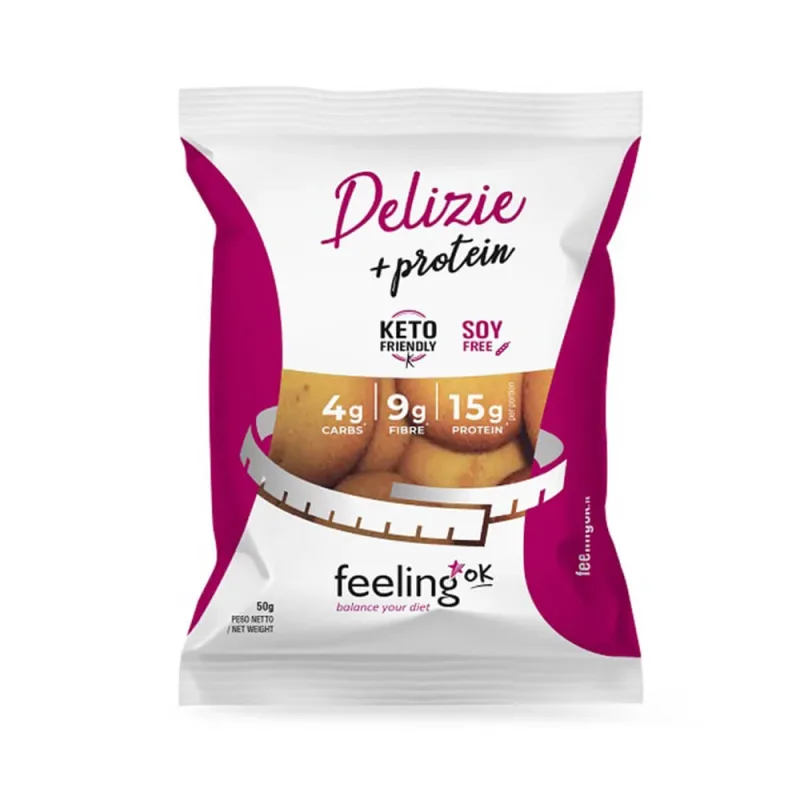 Biscuiti Low-Carb Delizie cu caise, 50 g, Feeling Ok — preț și oferte
