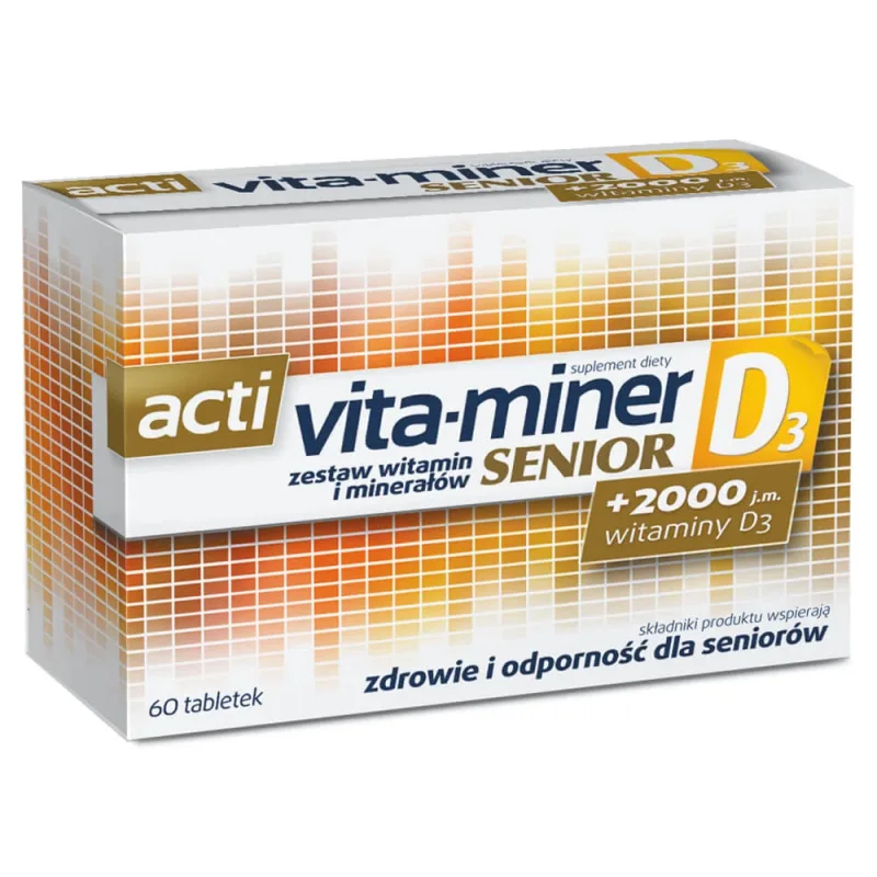 Acti Vita-miner Senior D3, 60 comprimate AFLOFARM — preț și oferte