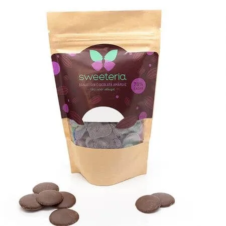 Banuti din ciocolata amaruie, 250 gr, Sweeteria — preț și oferte