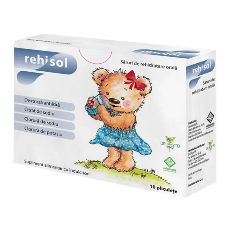 Saruri de rehidratare Rehisol, 10 plicuri, Dr. Phyto — preț și oferte