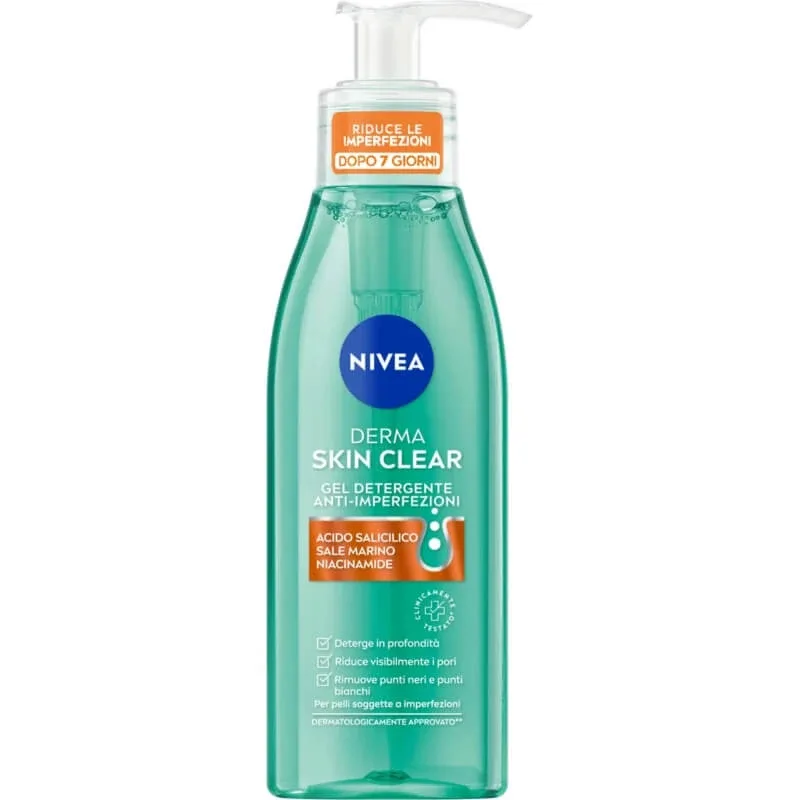 Nivea derma skin clear - gel de curățare anti-imperfecțiune 150 ml — preț și oferte