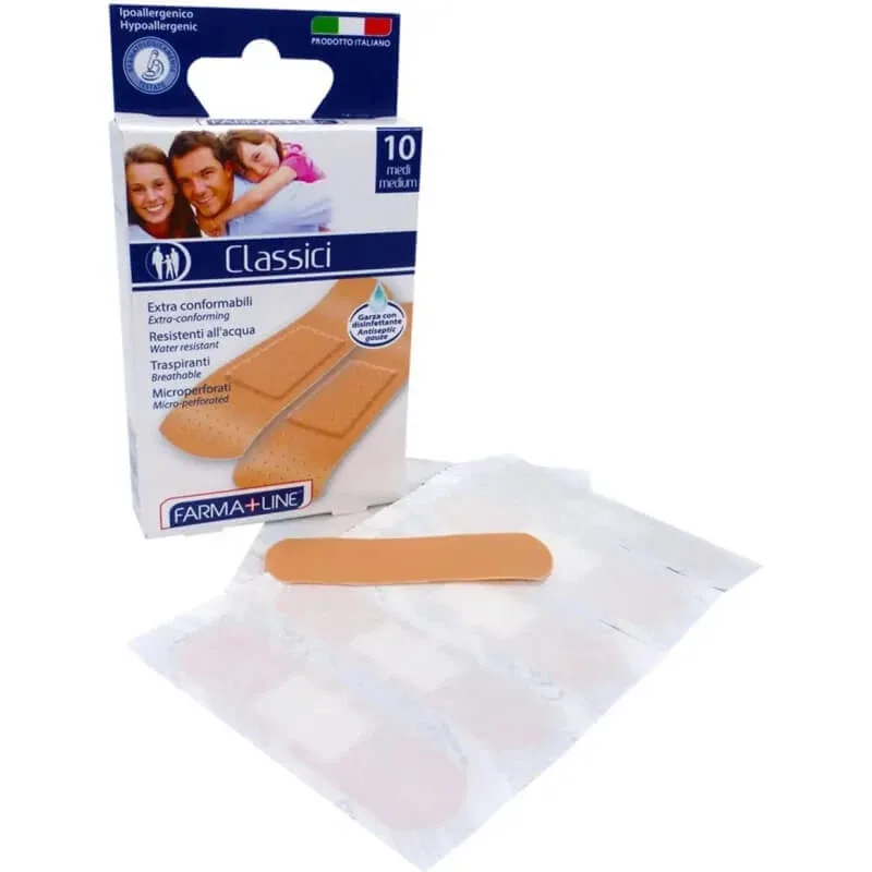 Plasturi clasici – 10 plasturi medii, respirabili, de 7 x 2 cm — preț și oferte