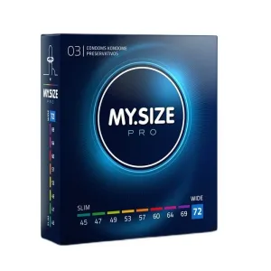 Prezervative My.Size Pro 72mm, 3 bucăți