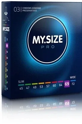 My Size PRO, prezervative 69mm, 3 bucăți