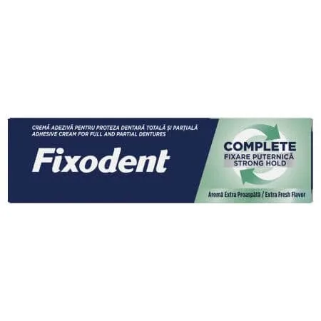 Crema adeziva pentru proteza dentara Complete Strong Hold Extra Fresh, 47 g, Fixodent — preț și oferte