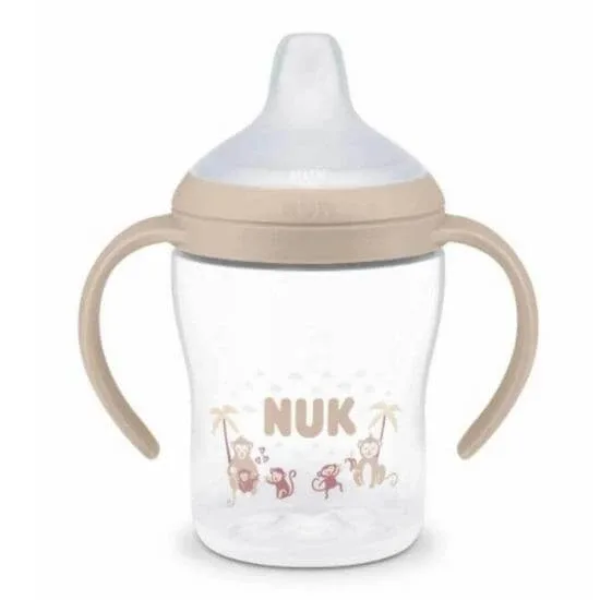 NUK Perfect Match Sticlă de antrenament cu duză Monkey 6+ luni 150ml — preț și oferte