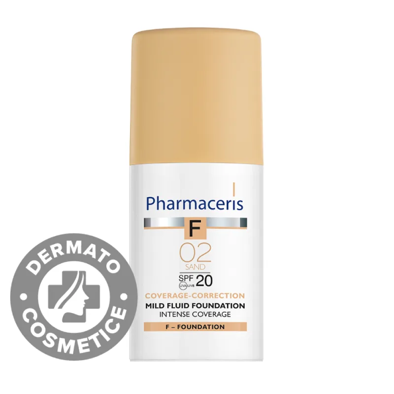 Fond de ten Intense Coverage 02 Sand SPF20 F, 30ml, Pharmaceris — preț și oferte