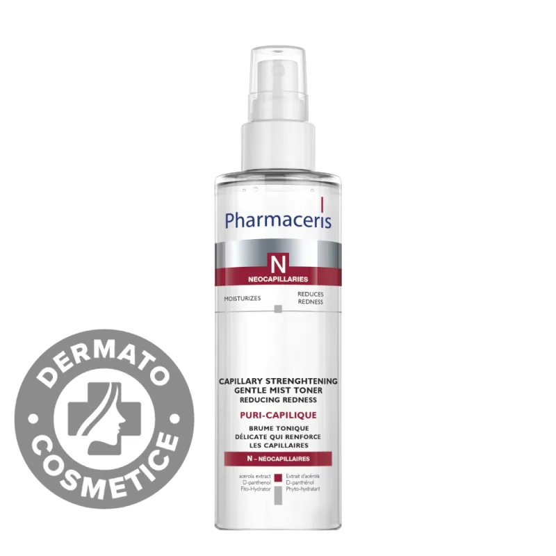 Lotiune tonica delicata pentru fata Puri-Capilique N, 200ml, Pharmaceris — preț și oferte