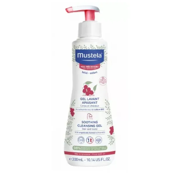 GEL CURATATOR CALMANT PAR SI CORP PIELE SENSIBILA 300ML MUSTELA — preț și oferte