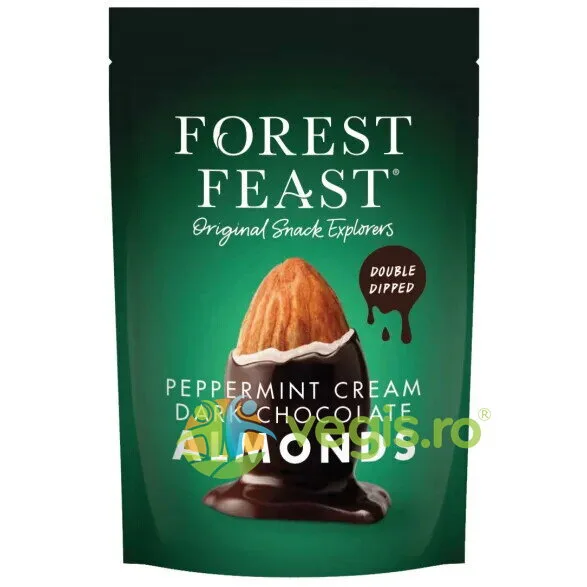 Migdale Invelite in Ciocolata Neagra si Menta 120g FOREST FEAST — preț și oferte
