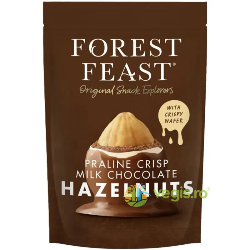 Alune Invelite in Ciocolata cu Lapte si Praline Crocante 100g FOREST FEAST — preț și oferte