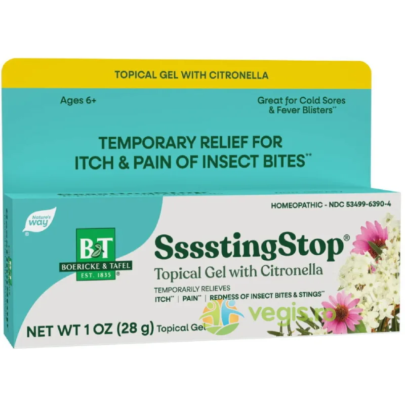 Ssssting Stop Topical Gel cu Citronela 28g BOERICKE & TAFEL — preț și oferte