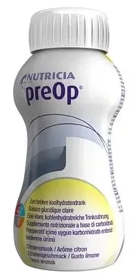 PreOp, preparat lichid pentru pacienții chirurgicali, aromă de lămâie, 4 x 200 ml — preț și oferte