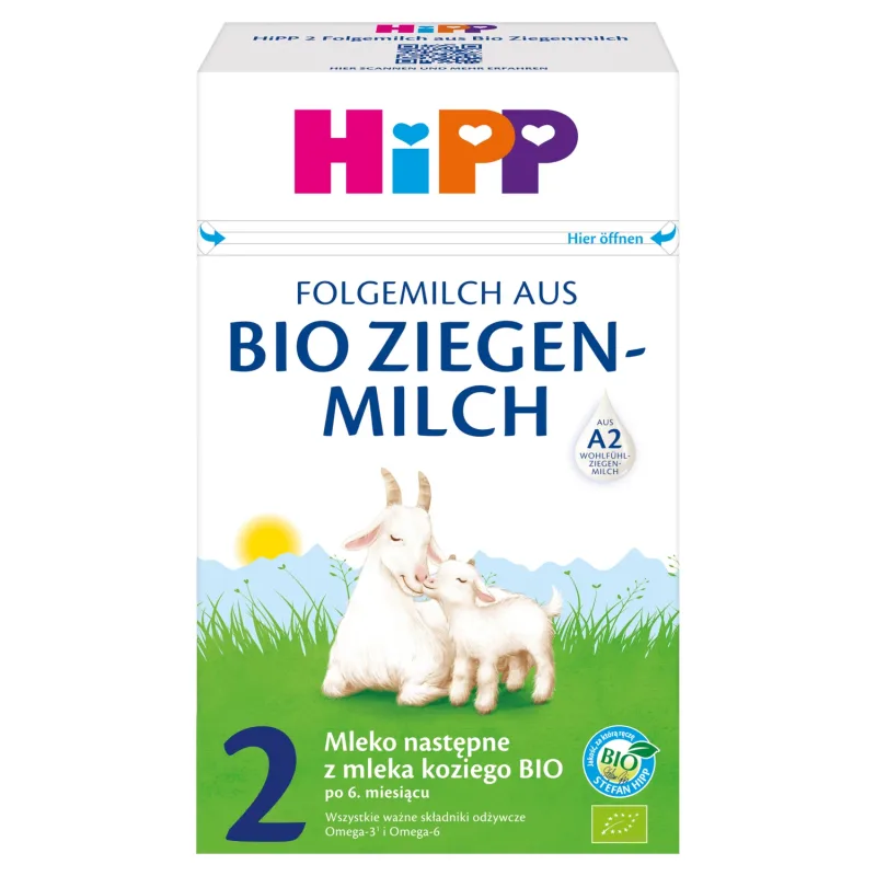HiPP 2 Bio, lapte bio de capră, lapte de continuare, după 6 luni, 400 g — preț și oferte