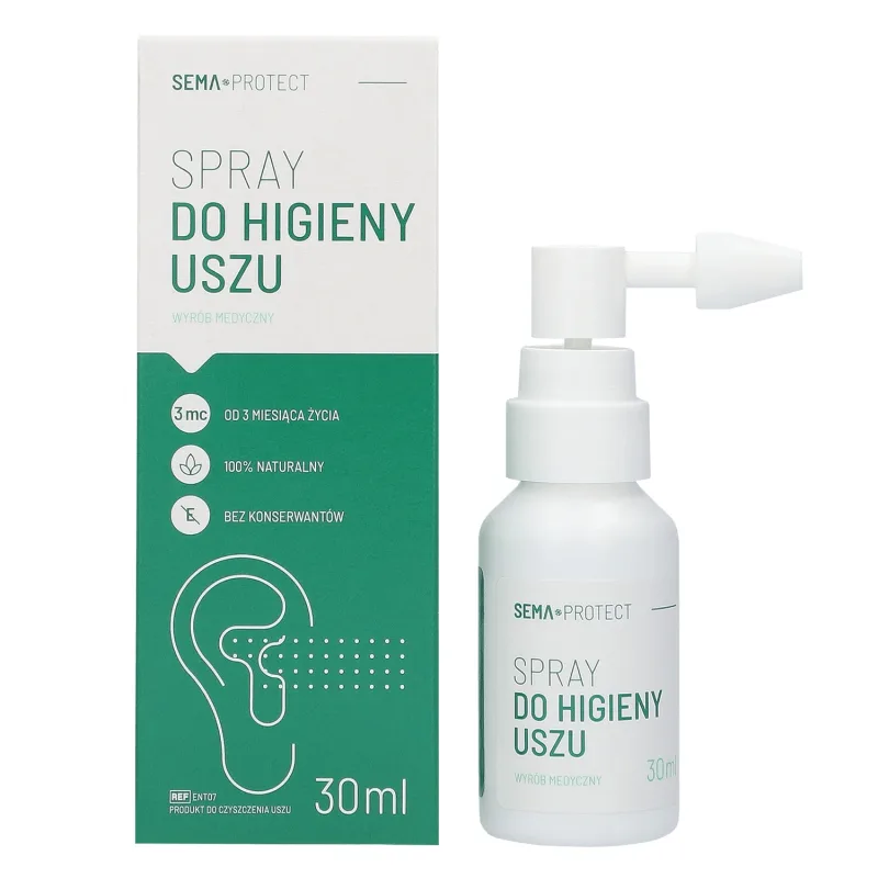 Spray pentru igiena urechii SEMA Protect, pentru copii de la 3 luni și adulți, 30 ml — preț și oferte