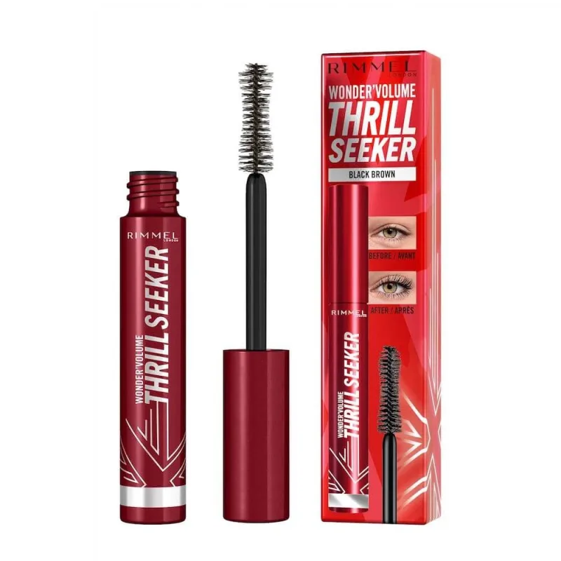 Rimmel Rimmel Lengthening and Volumising Mascara 002 Black Brown, 8ml Rimmel London — preț și oferte